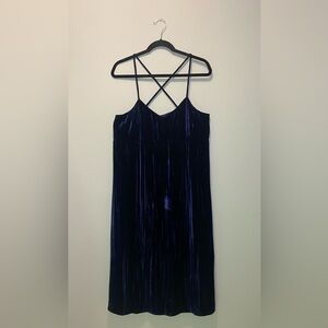 Madewell Crushed Velvet Slip Dress